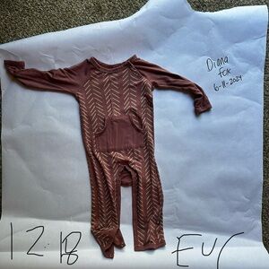 Kyte baby mulberry herringbone longall 12-18 months